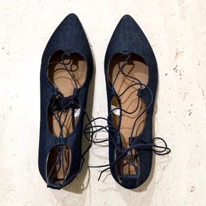 Mossimo Supply Co. denim flats NWOT